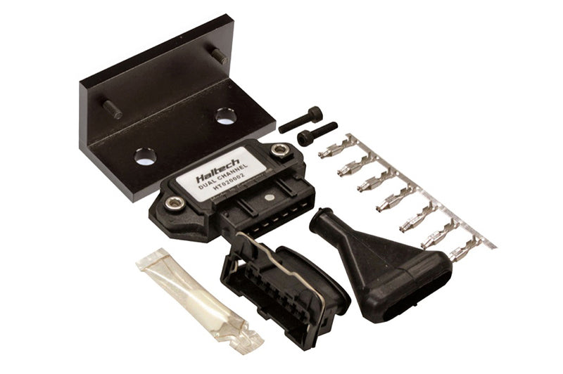 Haltech Dual Channel OEM Igniter (DUMB) w/Plugs/Pins/Mounting Bracket/Paste - Mo-Moto