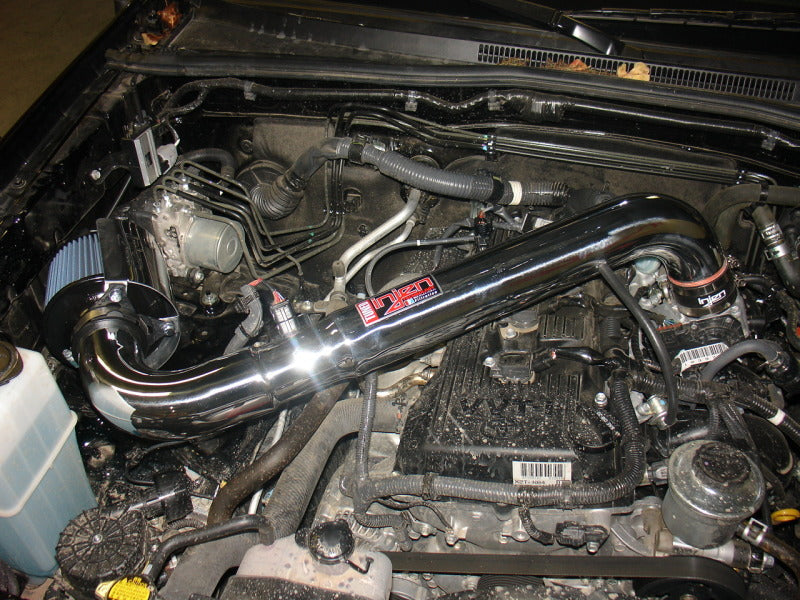 Injen 05-20 Toyota Tacoma 2.7L Wrinkle Blk Power-Flow Air Intake w/MR Tech/Heat Shield/Nano Filter - Mo-Moto
