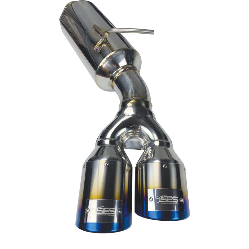 Injen 10-13 Hyundai Genesis Coupe 2.0L(t) 4cyl SS Exhaust w/ 76mm Y-Pipe Resonator/Molded SS Flanges - Mo-Moto