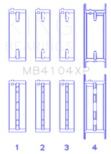 Load image into Gallery viewer, King Nissan VG30DE/VG30DETT Performance Main Bearing Set - Size STDX - Mo-Moto