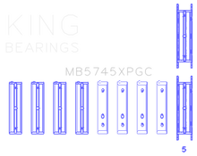 Load image into Gallery viewer, King Subaru FA20/Toyota 4U-GSE pMaxKote Performance Main Bearing Set - Size STDX - Mo-Moto