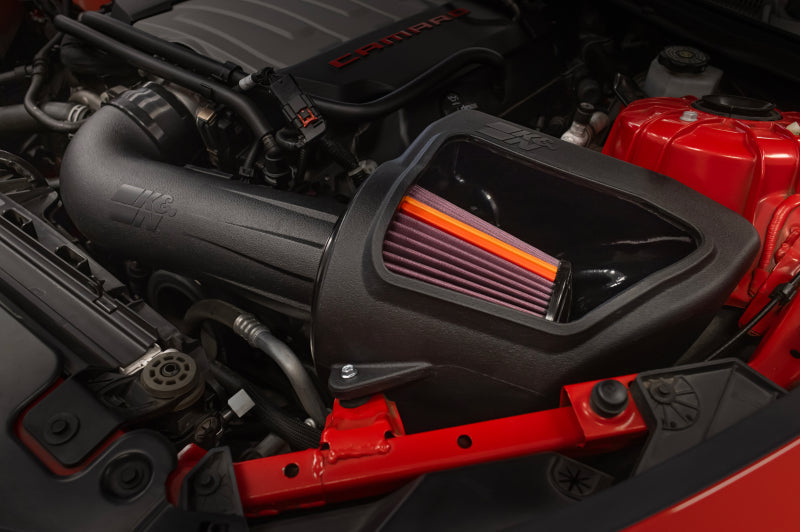 K&N 16-24 Chevy CamaroSS V8-6.2L F Performance Air Intake System - Mo-Moto