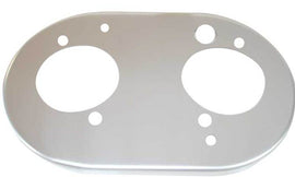 K&N Universal Custom Air Filter - Oval - Red - 51mm Neck Flange - Mo-Moto