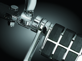 Kuryakyn 1-1/4in Stirrup Heel Rest Extenders Chrome - Mo-Moto