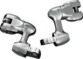Kuryakyn 2in Adjustable Lockable Offsets With Male Mount Adapter Chrome - Mo-Moto