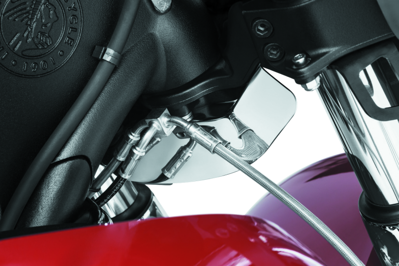 Kuryakyn Lower Triple Tree Wind Deflector Chrome - Mo-Moto