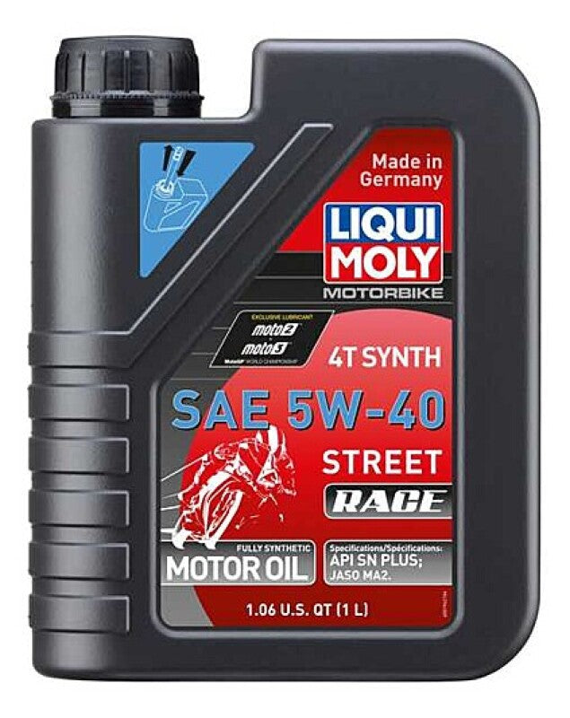 LIQUI MOLY 1L Motorbike 4T Synth 5W40 Street Race - Mo-Moto