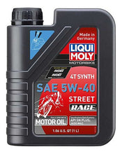 Load image into Gallery viewer, LIQUI MOLY 1L Motorbike 4T Synth 5W40 Street Race - Mo-Moto