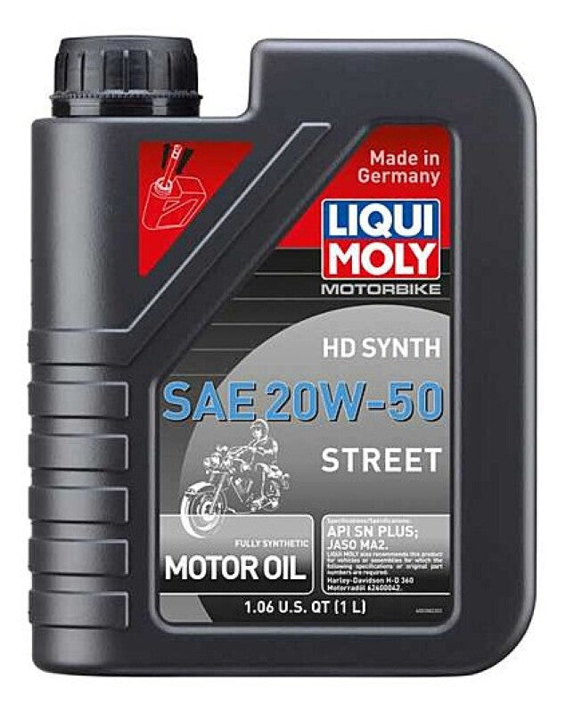 LIQUI MOLY 1L Motorbike HD Synth SAE 20W50 Street - Mo-Moto