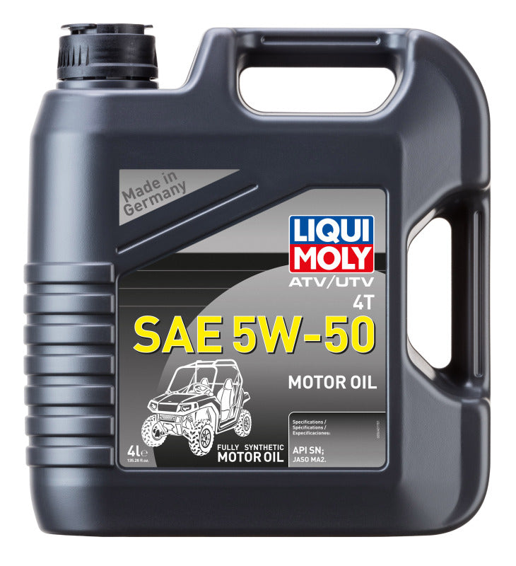 LIQUI MOLY 4L ATV 4T Motor Oil SAE 5W50 - Mo-Moto