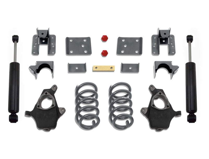 MaxTrac 14-16 GM C/K1500 2WD/4WD Extended/Crew Cab w/Cast Steel Susp. 4in/6in Lowering Kit - Mo-Moto