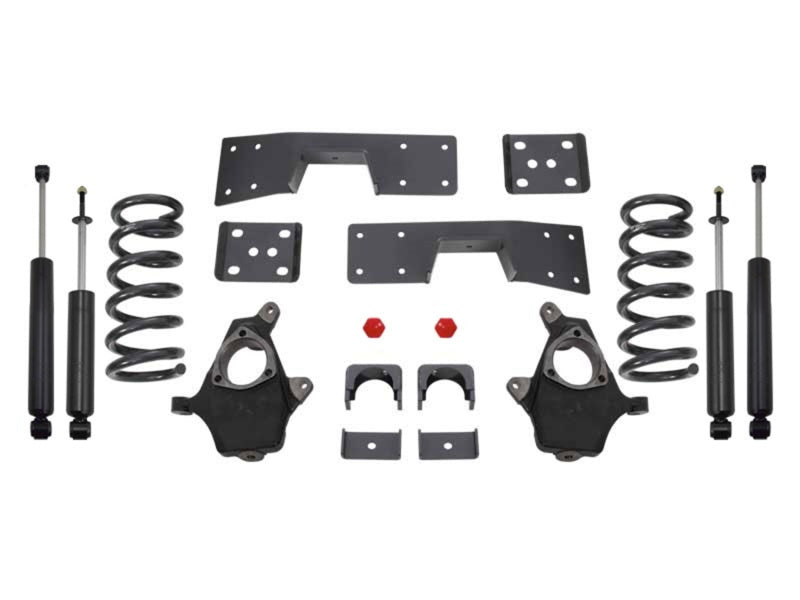 MaxTrac 99-06 GM C1500 2WD V8 3in/5in Lowering Spindle Kit - Mo-Moto