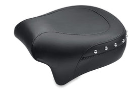 Mustang 08-21 Harley Electra Glide,Rd Glide,Rd King,Str Glide Pass Seat(13.5wide)/Studs - Black - Mo-Moto