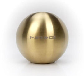 NRG Chrome Gold Titanium Round Shifter Heavy Weight - Mo-Moto