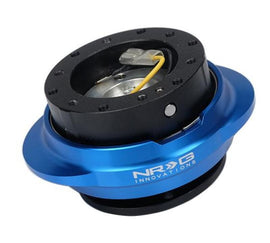 NRG Quick Release Gen 2.2 - Black Body / Shiny Blue Oval Ring - Mo-Moto