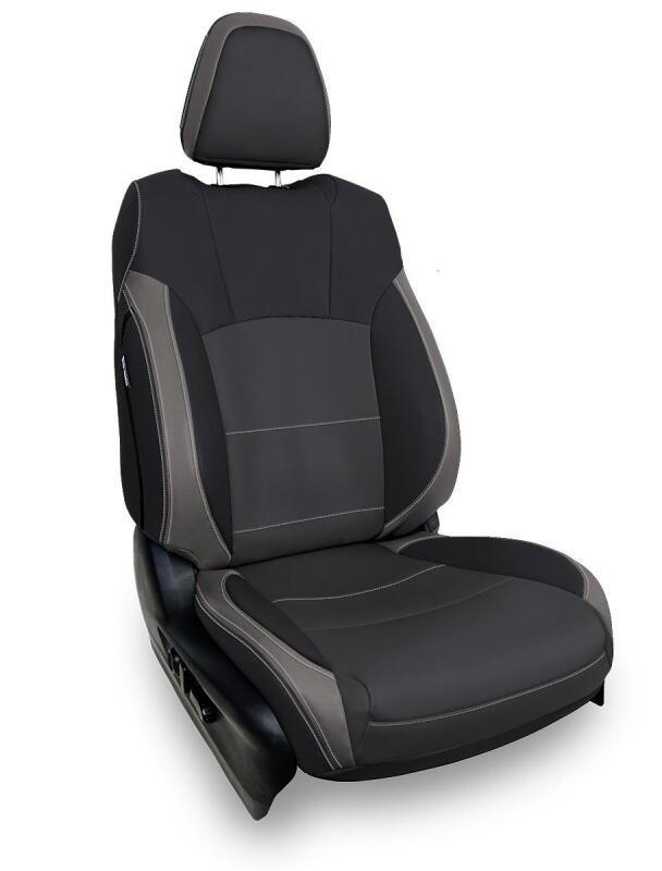 PRP 2021+ Subaru Outback Front Seat Covers (Pair) - Black and Gray - Mo-Moto
