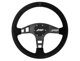 PRP Flat Suede Steering Wheel- Black - Mo-Moto
