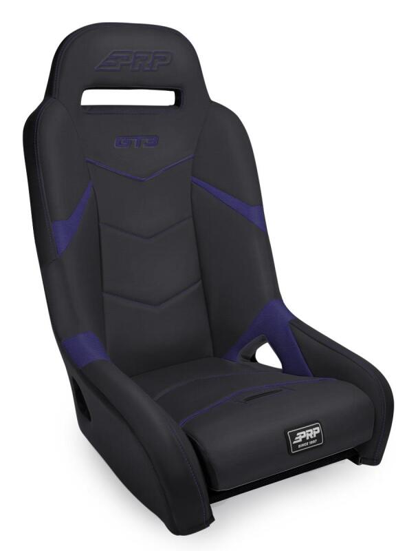 PRP GT3 Suspension Seat - Black/Purple - Mo-Moto