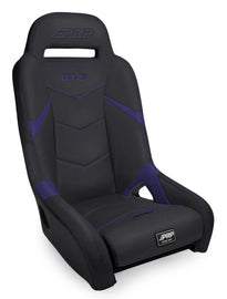 PRP GT3 Suspension Seat - Black/Purple - Mo-Moto