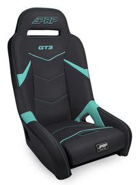 PRP GT3 Suspension Seat - Black/Teal - Mo-Moto