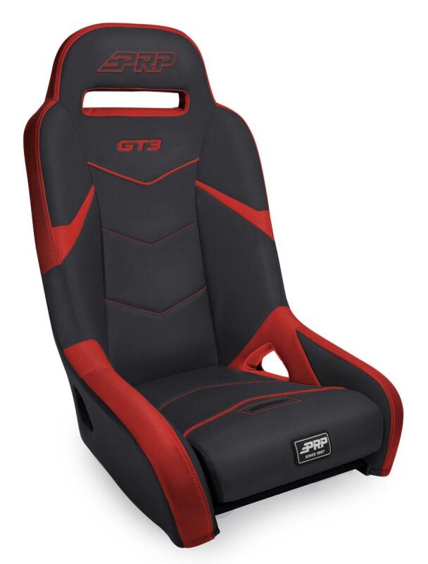 PRP Polaris RZR PRO XP/PRO R/Turbo R GT3 Suspension Seat- Black/Red - Mo-Moto