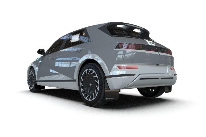 Rally Armor 2025 Hyundai Ioniq 5 PE Black UR Mud Flap - Metallic Black Logo - Mo-Moto