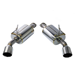 REMARK 14+ Infiniti Q50 Axleback Exhaust w/Mufflers - Stainless Double Wall Tip - Mo-Moto