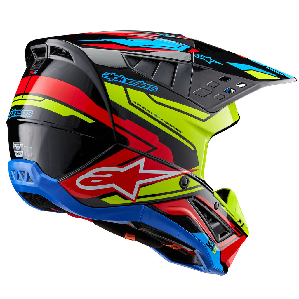 S-M5 Action 2 Helmet Blk/Ylw Fluo/Brt Rd Glossy 2x