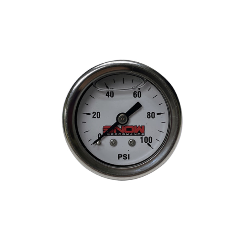 Snow 0-100PSI Fuel Pressure Gauge (1/8in NPT) - Mo-Moto