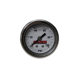 Snow 0-100PSI Fuel Pressure Gauge (1/8in NPT) - Mo-Moto