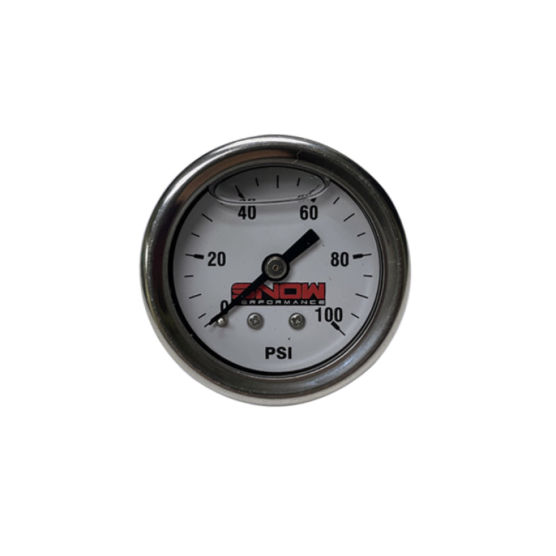 Snow 0-100PSI Fuel Pressure Gauge (1/8in NPT) - Mo-Moto