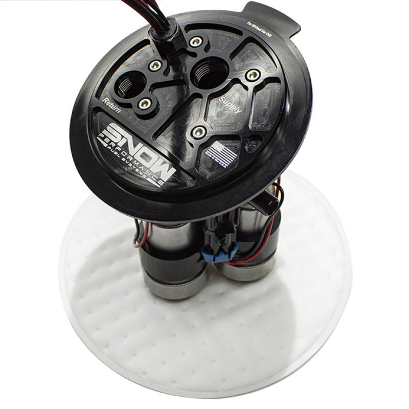 Snow 2015+ Dodge Hellcat/Demon/Redeye High Output Fuel Hat - Triple Pump - Mo-Moto