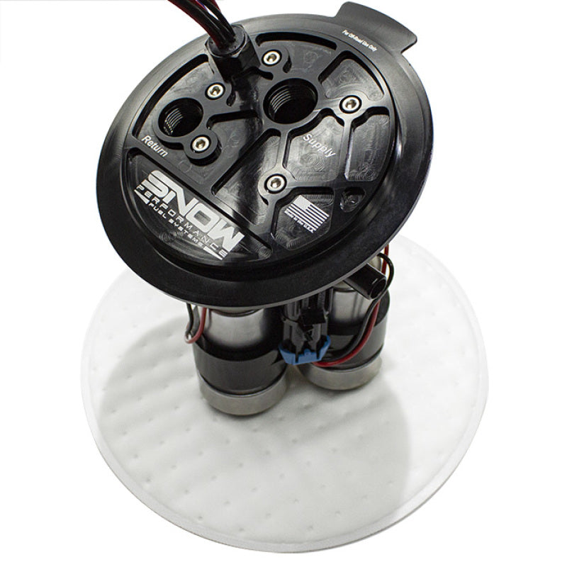 Snow 2015+ Dodge Hellcat/Demon/Redeye High Output Fuel Hat - Triple Pump - Mo-Moto