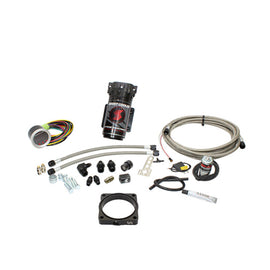 Snow Performance 08+ Charger Stg 2 Boost Cooler F/I Water Injection Kit (SS Brded Line/4AN) w/o Tank - Mo-Moto