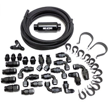 Load image into Gallery viewer, Snow Performance 8AN Braided Stainless Fuel Line Kit - Black Line - Mo-Moto