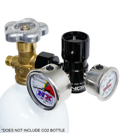 Snow Performance Billet Adjustable (0-475PSI) CO2 Regulator w/Gauges - Mo-Moto