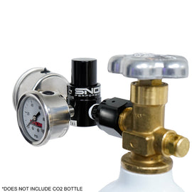 Snow Performance Billet Fixed (100PSI) CO2 Regulator w/Gauges - Mo-Moto