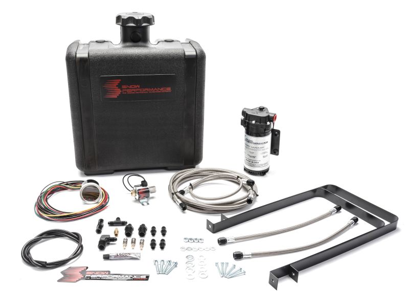 Snow Performance Chevy/GMC Stg 2 Boost Cooler Water Injection Kit (SS Braided Line 4AN Fittings) - Mo-Moto