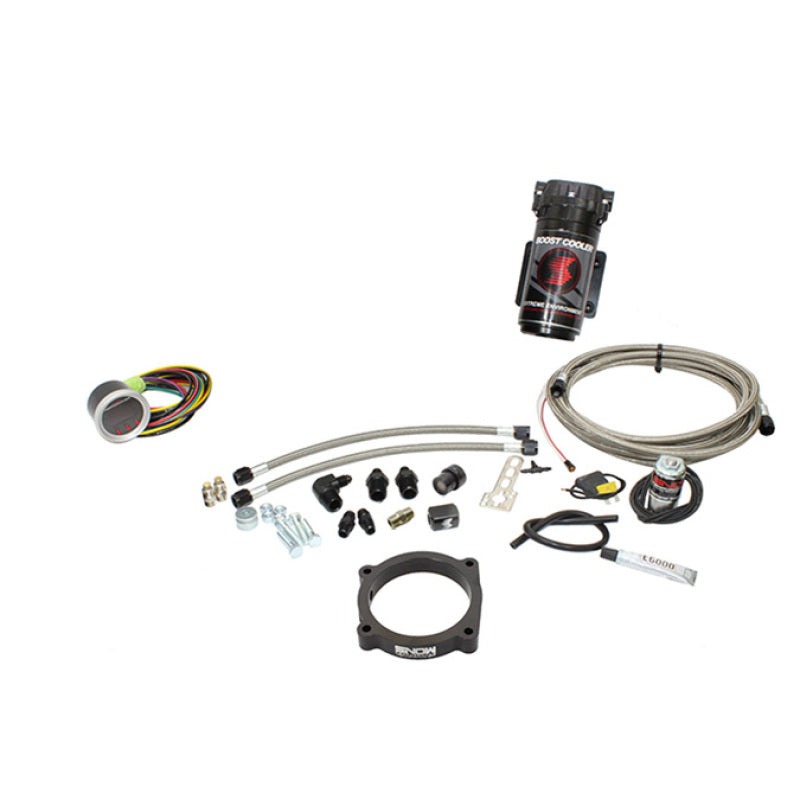 Snow Performance Stg 2 Bst Cooler Challenger Hellcat Water Inj Kit (SS Brded Line/4AN Fit) w/o Tank - Mo-Moto