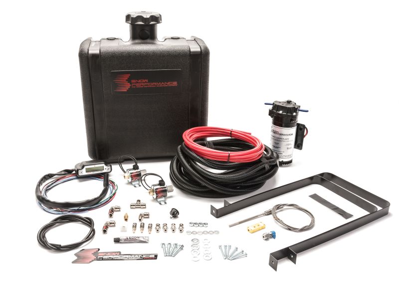 Snow Performance Stg 3 Boost Cooler Water Injection Kit Pusher (Hi-Temp Tubing and Quick-Fittings) - Mo-Moto
