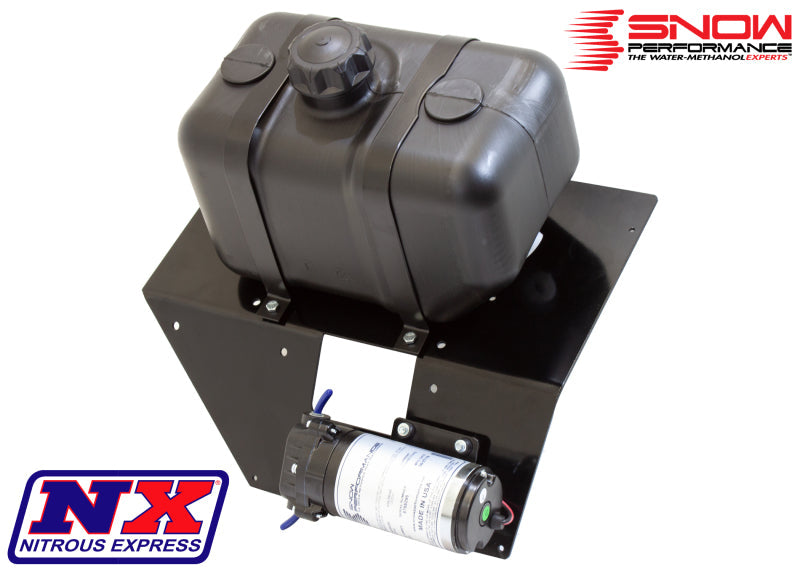 Snow Performance Water Tank & Pump Bracket 2015+ Ford Mustang - Mo-Moto