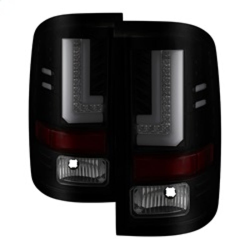 Spyder GMC Sierra 2016-2017 Light Bar LED Tail Lights - Black Smoke ALT-YD-GS16-LED-BSM - Mo-Moto