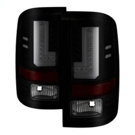 Spyder GMC Sierra 2016-2017 Light Bar LED Tail Lights - Black Smoke ALT-YD-GS16-LED-BSM - Mo-Moto