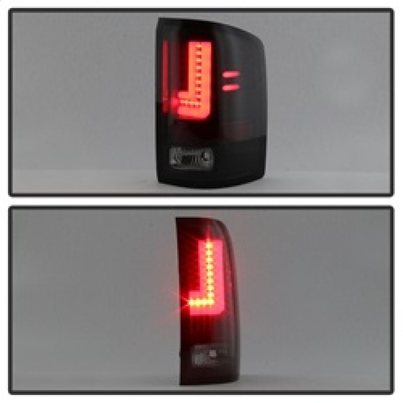 Spyder GMC Sierra 2016-2017 Light Bar LED Tail Lights - Black Smoke ALT-YD-GS16-LED-BSM - Mo-Moto