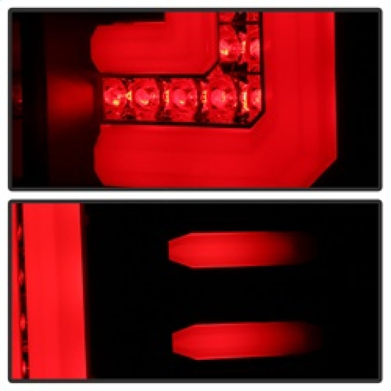 Spyder GMC Sierra 2016-2017 Light Bar LED Tail Lights - Black Smoke ALT-YD-GS16-LED-BSM - Mo-Moto