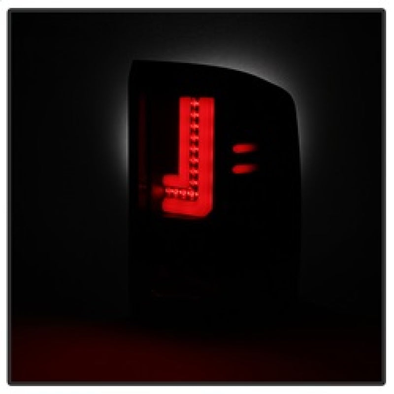 Spyder GMC Sierra 2016-2017 Light Bar LED Tail Lights - Black Smoke ALT-YD-GS16-LED-BSM - Mo-Moto