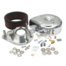 Load image into Gallery viewer, S&amp;S Cycle 84-92 BT/86-90 Sportster Models Teardrop Chrome Air Cleaner Cover for S&amp;S Super E/G Carb - Mo-Moto