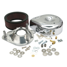 S&S Cycle 84-92 BT/86-90 Sportster Models Teardrop Chrome Air Cleaner Cover for S&S Super E/G Carb - Mo-Moto