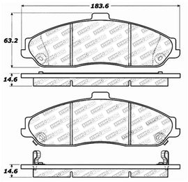 StopTech Street Touring 04-08 Cadillac XLR/XLR-V / 97-10 Corvette Front Brake Pads - Mo-Moto