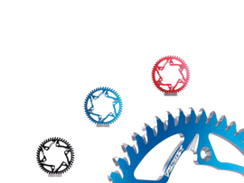 Vortex Racing Steel Rear Sprocket 520 44 Tooth- Black - Mo-Moto